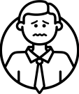 Men's anxiety icon